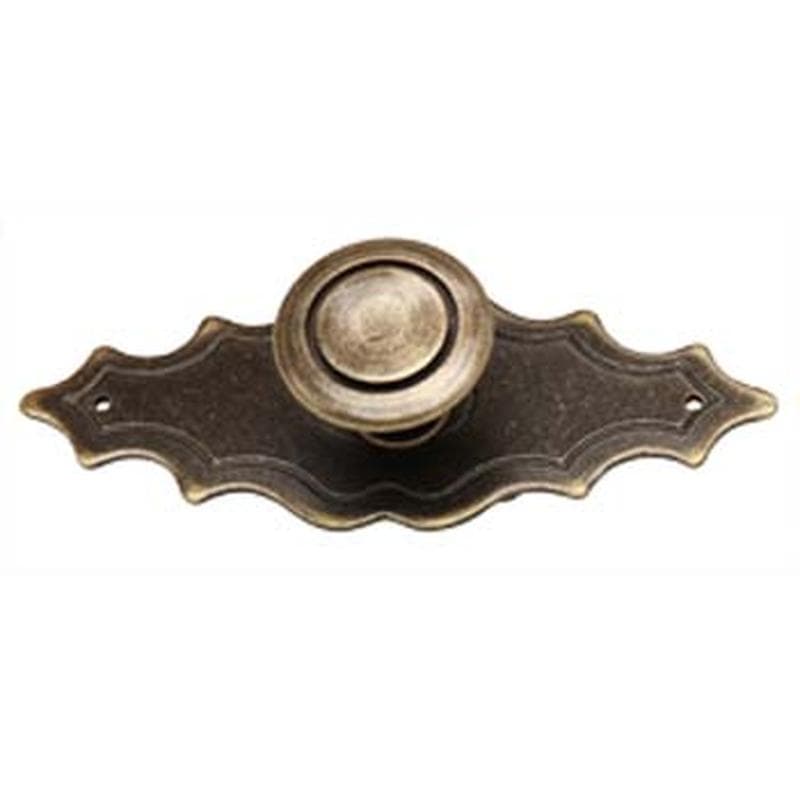 Pomolo tornito con placca