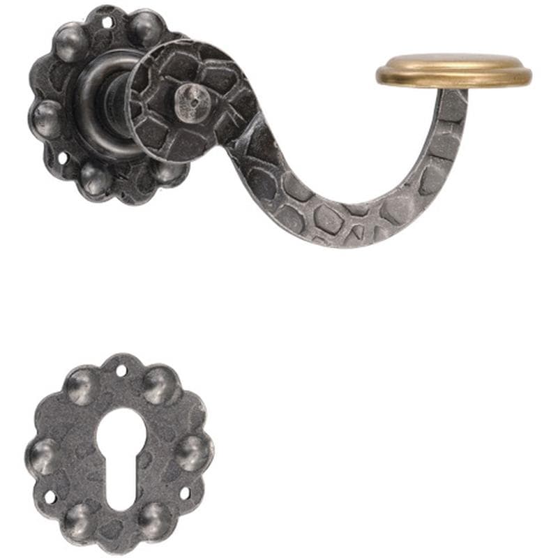 Maniglia con rosetta e bocchetta