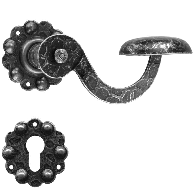 Silver • Ferro • Foro cilindrico -  con molla di ritorno