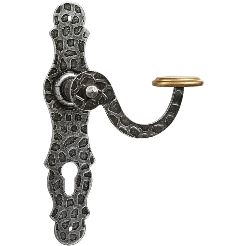 Silver • Ferro • Foro cilindro - distanza 85mm -  con molla