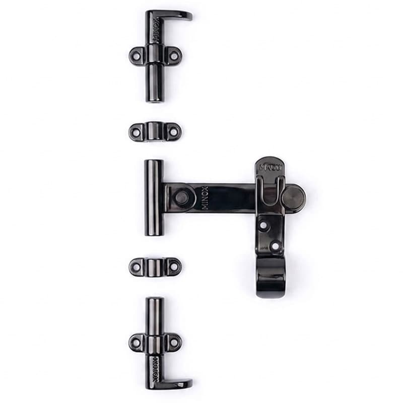 Guarnitura per spagnoletta a due ante stilizzata in Inox AISI 316 - Immagine 1